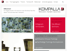 Tablet Screenshot of kompalla.de